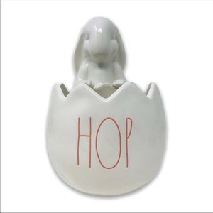 Rae Dunn HOP - EASTER bunny rabbit NEW broke egg